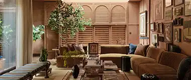 Bespoke timber panelling and joinery in a Solmaz interior