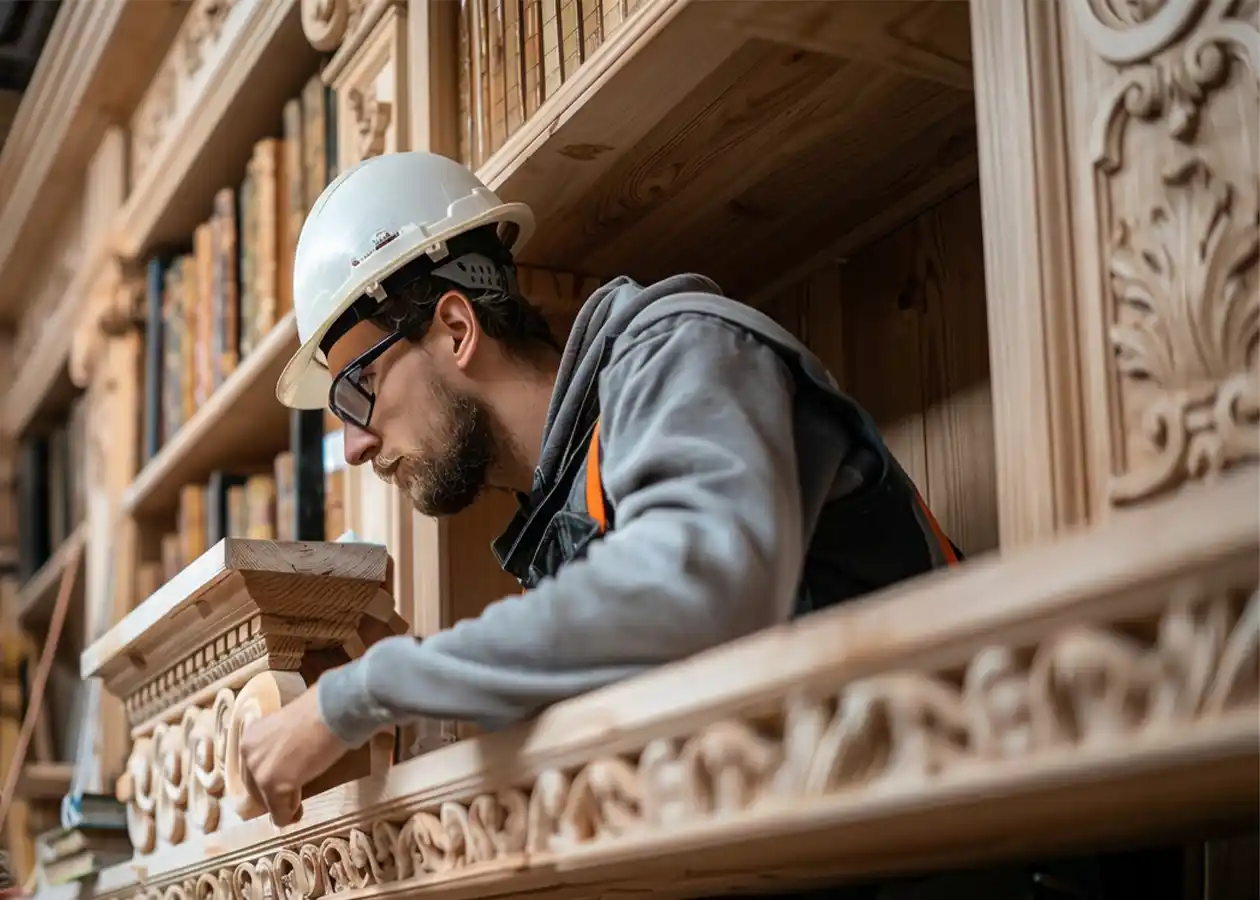 Precision construction and attention to detail by Solmaz Ltd on a London building project.